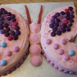 Butterfly birthday cake