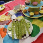 Grape caterpillars for Very Hungry Caterpillar party