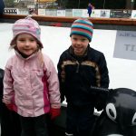 Emma and Sam at the iceskating rink